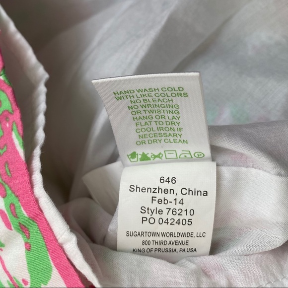 Lilly Pulitzer Franco Strapless Dress Size 00 Forgot My Trunks - Picture 8 of 9